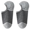Women's Summer Striped Socks, Sweat-absorbing and Odor-proof Cotton Socks, Non-dropping Heel Invisible Socks, Boat Socks, Short Socks