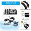 Assorted Steel Rubberized Cable Clamps Cable Management Set Multipurpose Wire Clamps Set for Professional Cable Handling