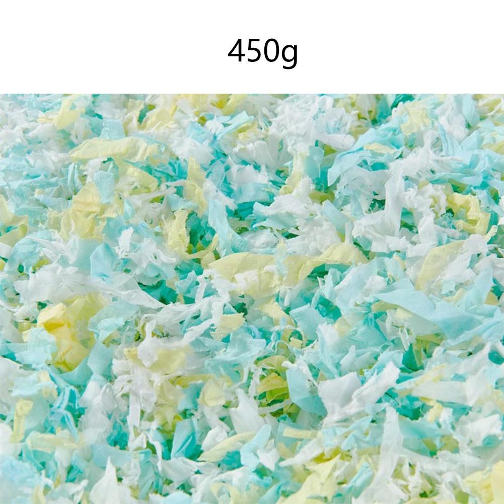 450g Hamster Wood Chip Paper Cotton Thermal Insulation Material Absorb Water Deodorize Hamster Cages Accessories Habitat Decor