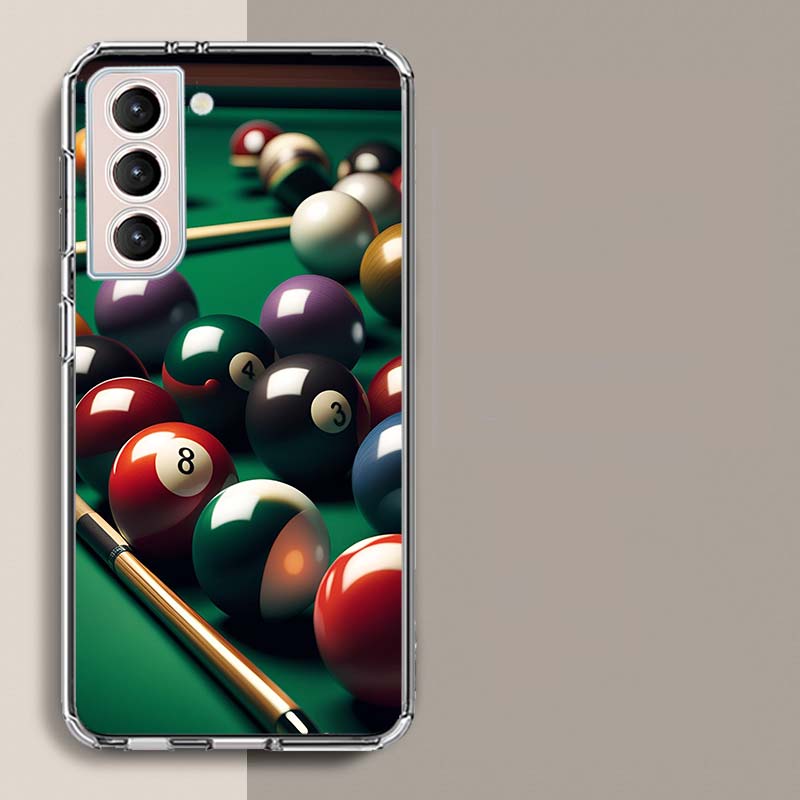 Billiards Table Party Poster Phone Case for Samsung A16 A17 A26 A36 A56 A57 A55 A54 A37 A15 A25 A35 A14 A24 A34 Galaxy Note 20 1