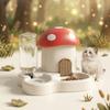 2-in-1 Cat Food Dispenser Gravity System Pet Food Water Set New Dog Feeding Station  Home Use