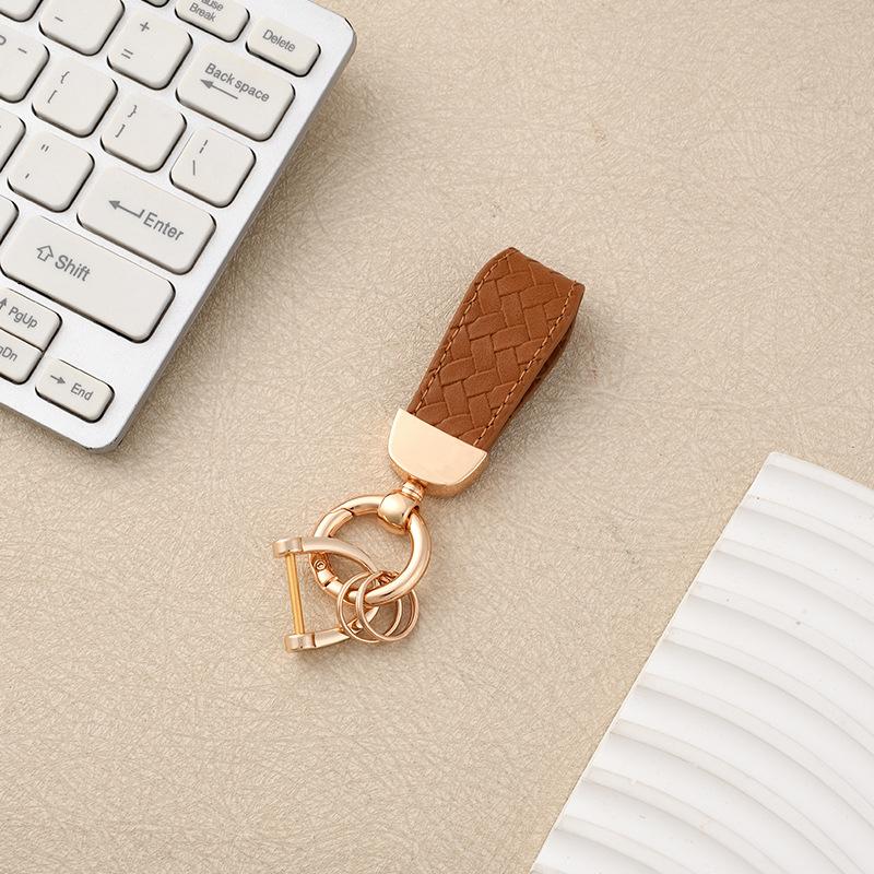 Cross-border Year of the Horse Car Home Keychain Wrist Rope Motorcycle Pendant Men's and Women's Metal Braided Rope Bag Key Chain