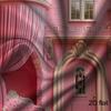2D Fairy Tale Pink Castle Backdrop, Elegant Floral Princess Palace Background for Birthday & Studio