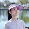 Breathable Empty Top Sunscreen Cap USB Rechargeable Women Sun Hat Cooling Fan Hat  Travel Cycling