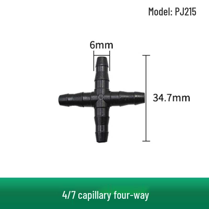 Capillary Fittings: Single/Double Hook, Tee, Straight Connector, Drip Stop, Mountain Bracket, Five-Way, Greenhouse Micro-Sprinkler