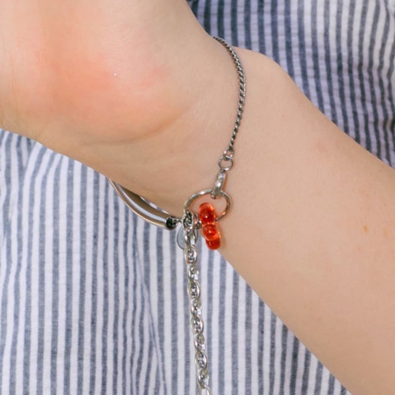 Pearlymore Bar Point Orange Flower Armband_PM24B006HS