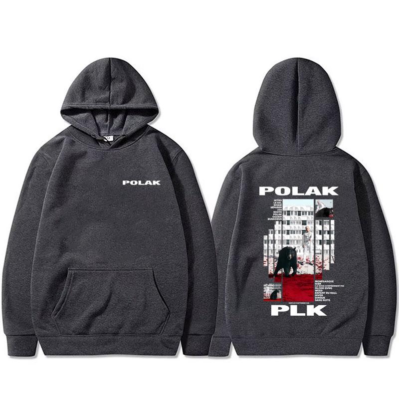 Rapper Plk Polak Graphic Hoodie Man Vintage Casual Oversized Pullover Men's Women's Hip Hop Fashion Pop Music Hooded Sweatshirt