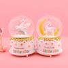 Unicorn Crystal Ball Music Box - Snowing Music Gift for Girls' Birthdays, Best Friends, and Classmates