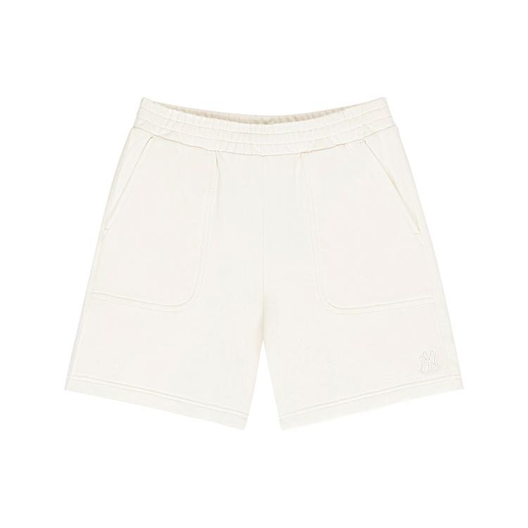 New MLB Casual Shorts Unisex Cream 3ASPB0123-50CRS