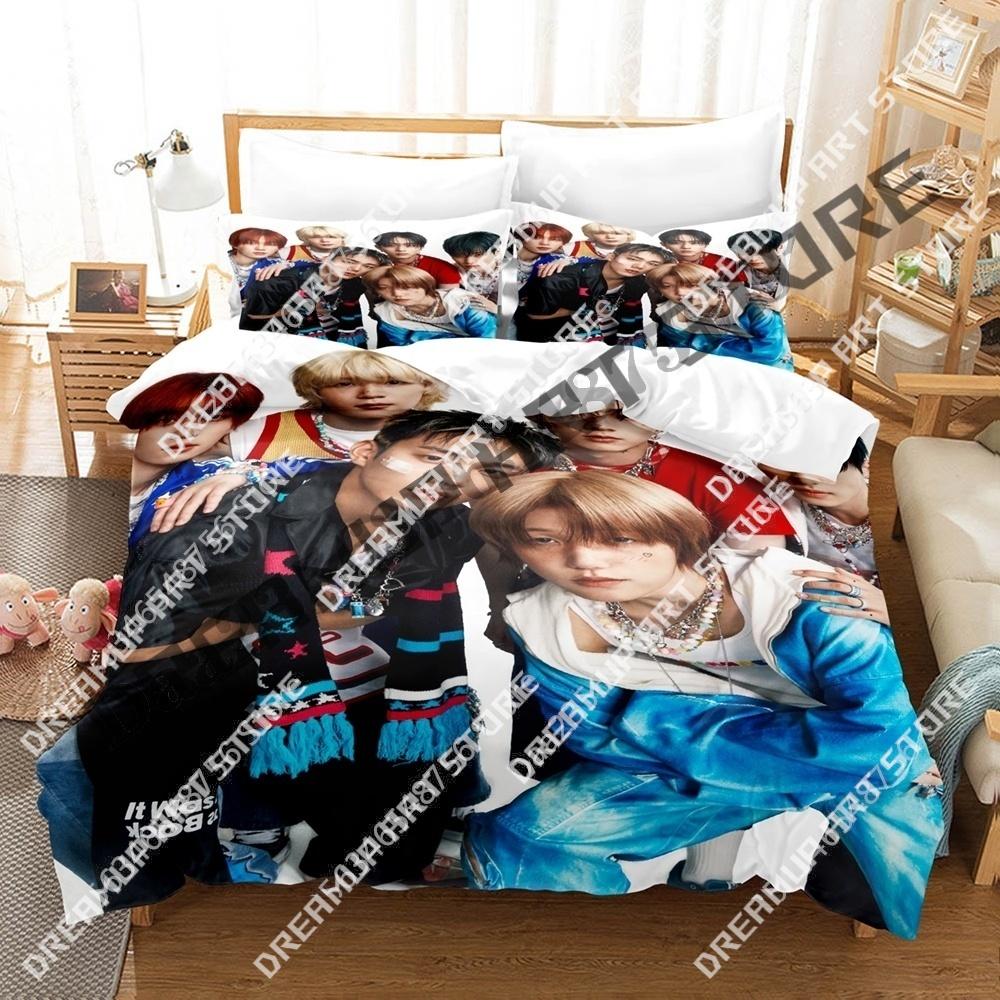 3D Print Kpop P1Harmony Bedding Set Twin Queen King Full Size Duvet Cover Pillowcase Bed boys girls Adult Home Textiles