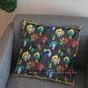 2D Buntes Leopardenmuster Dekorative Kissenhülle Muster Kissenbezug Geeignet für Sofa Schlafzimmer Auto Kissenbezug