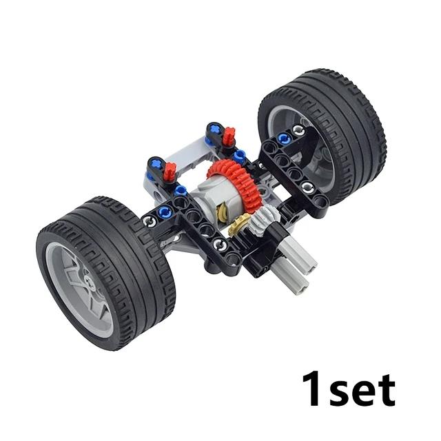 MOC Technical Tire Wheel Cross Hole Set Motorcycle Car Truck Wheels 44309 92402 3 54120 11957 Construction Building Block
