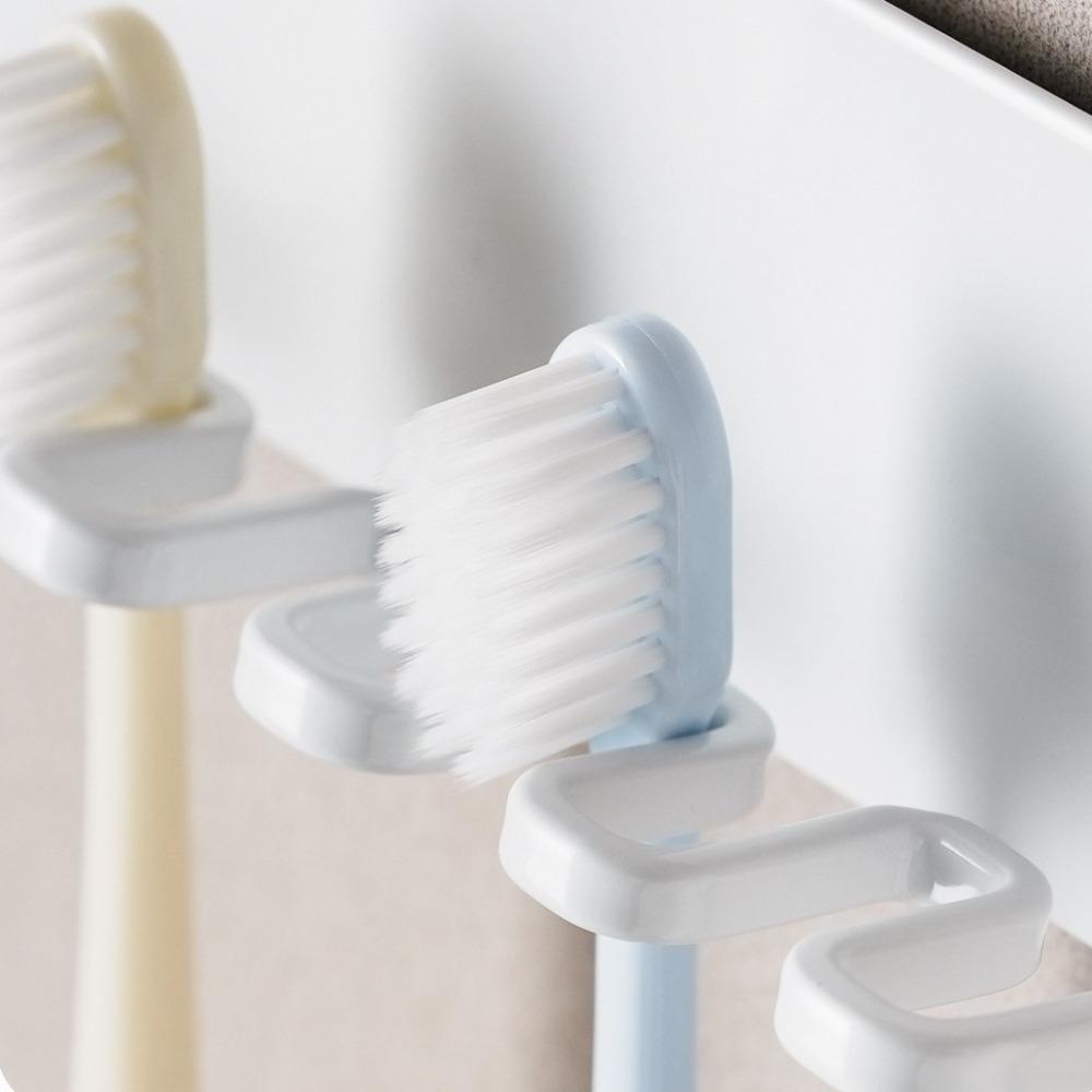 5 Slots Toothbrush Storage Rack Wall-mounted Toilet Hanger Shelf  Bathroom Storage