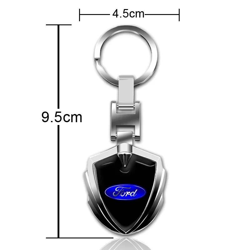 Nová 2026 Samolepka na auto Nový luxusní kovové logo Klíčenka Klíčenka na klíče od auta Pro Ford Focus 2 MK2 3 4 MK3 MK4 ST Mondeo Festiva Fusion Oblek F