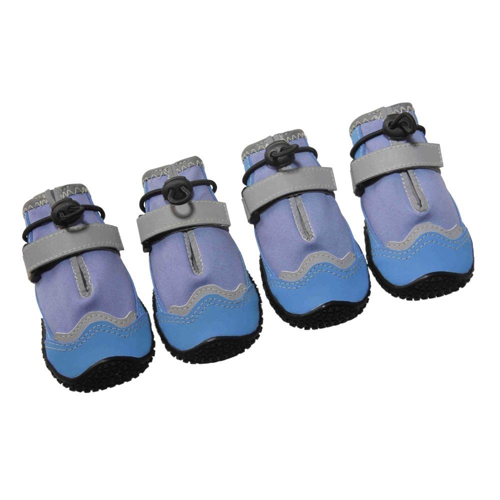 

4Pcs/Set Reflective Dog Walking Boots Anti-slip Dog Shoes Pet Dog Shoes for Medium Large Dogs 3