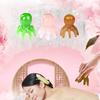 1pc Octopus Resin Head Scalp Massage Comb Meridian Scraping Acupuncture Gua Sha Brush for Fatigue Relief SPA Tool