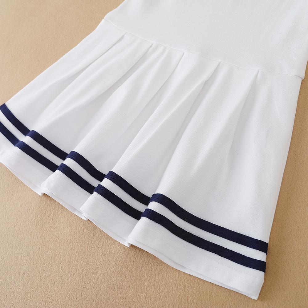 Mädchen Baby Kleider Kinder Casual POLO Kleider 2023 Neue Schule Kleidung Kurzarm Sommer kinder Kleidung Kleines Mädchen