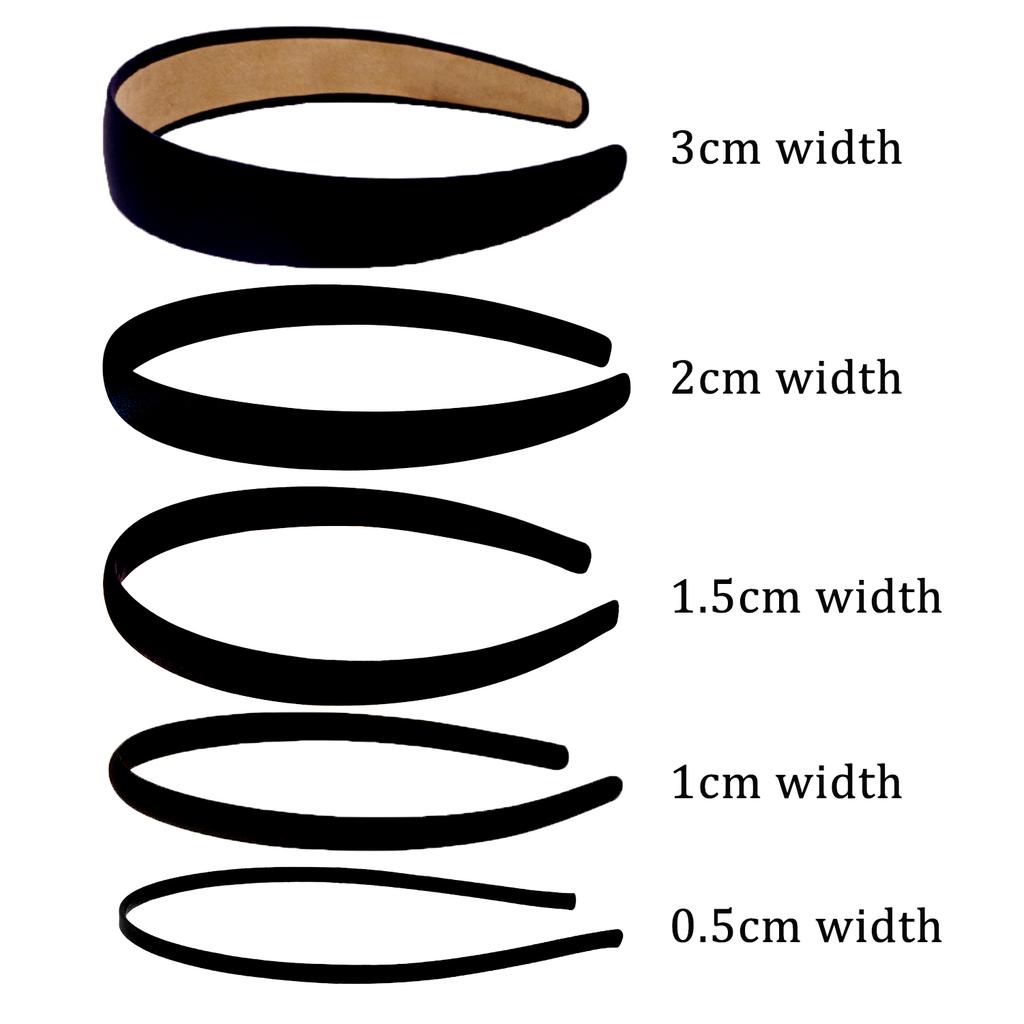 Black Simple Wide Headband Girl Women Black White  DIY Craft Material Cloth Headband Semi-finished Hair Accessories