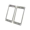 2Pieces Electric Guitar Metal Humbucker Pickup Mounting Rings with Screws Flat Frame Guitar Replacement Accessories
