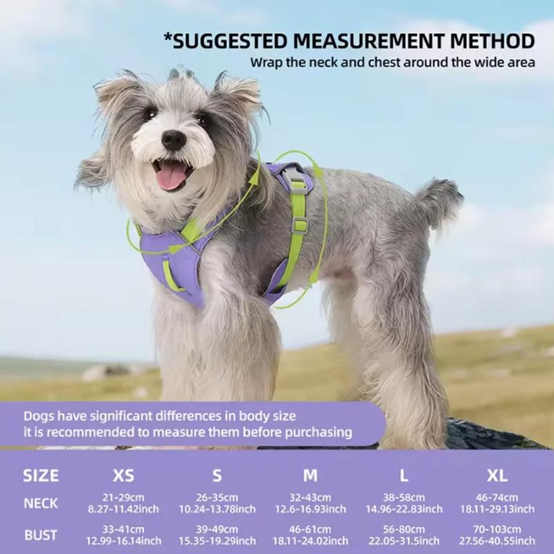 Pet Dog Harness Light Weight Reflective Dog Cat Chest Strap Belt No Pull Soft Harness Vest Adjustable Outdoor Pets Harness