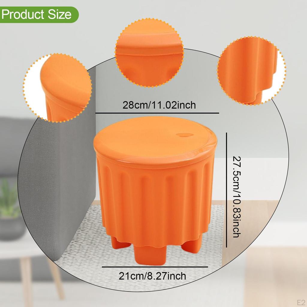 Storage Ottoman with Vanity Chair Footrest, Bench for Hallway, Bedroom Living Room,