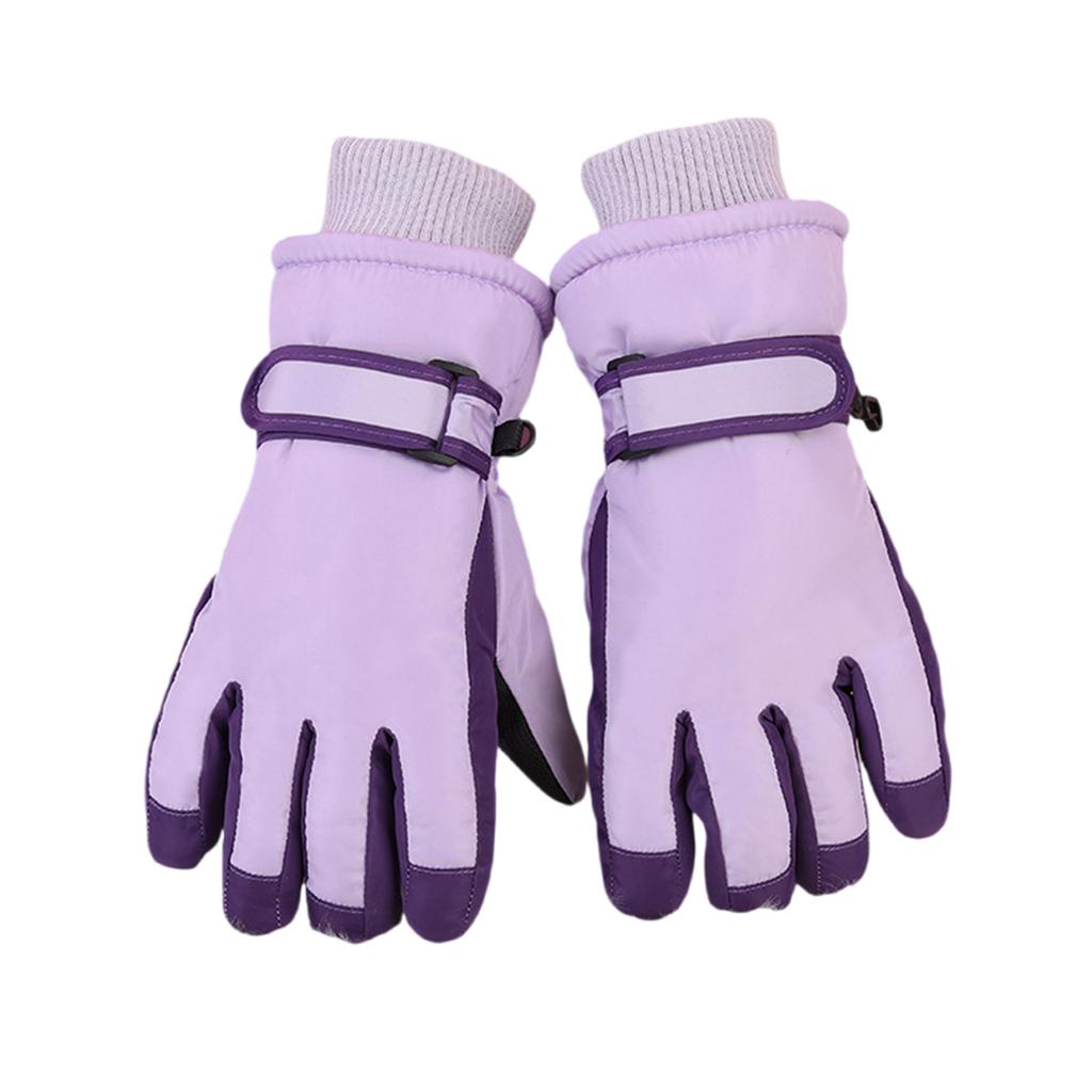 Kids Winter Mittens Soft & Breathable Fleece Lined Mitts Comfortable Warm Skiing Gloves for Children Snow Adventures