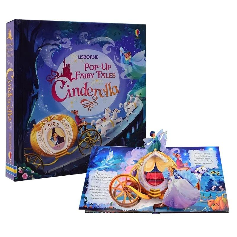 Kids Pop Up 3D Flap Picture English Books Fairy Tales Bedtime Reading Book Enlighten Learning Toy Children Gift Montessori