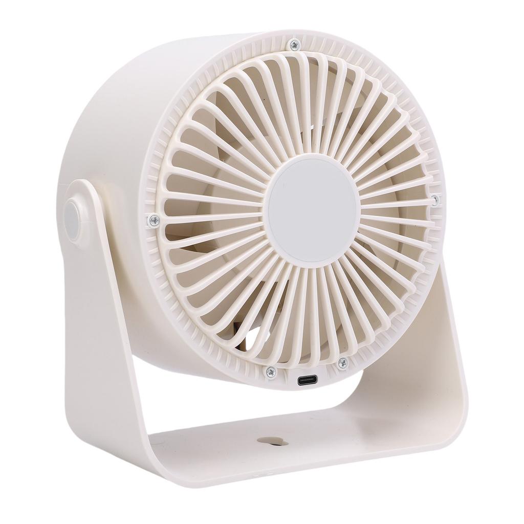Small Desk Fan Flip Quiet Table Fan with 100 Speeds LED Digital Display Rechargeable Battery