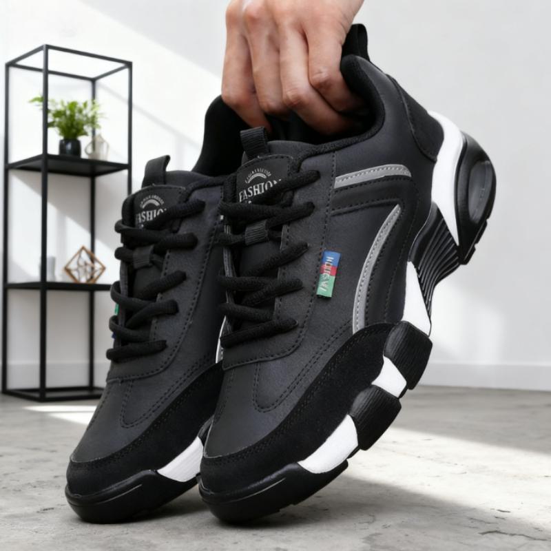 

Новые кроссовки мужские весенние современные инновационные удобные противоскользящие с амортизацией обувь для ходьбы туфли для мужчин с бесплатной доставкой 39 чёрный