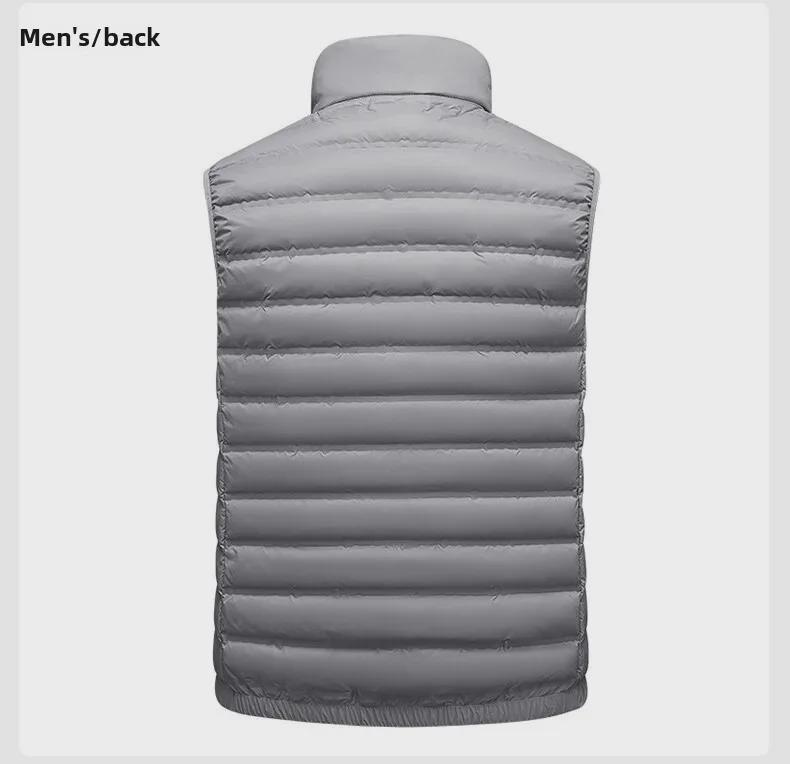 Vysoce kvalitní bezešvá lehká vesta s kachním peřím pro muže a ženy – Jaro/Podzim