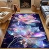 Mehrere Größen Fantasy sternenklare Blumen Teppich für Wohnzimmer Schlafzimmer Sofa Heimdekor Rus Rutschfeste Bodenmatte Luxuriöses Geschenk