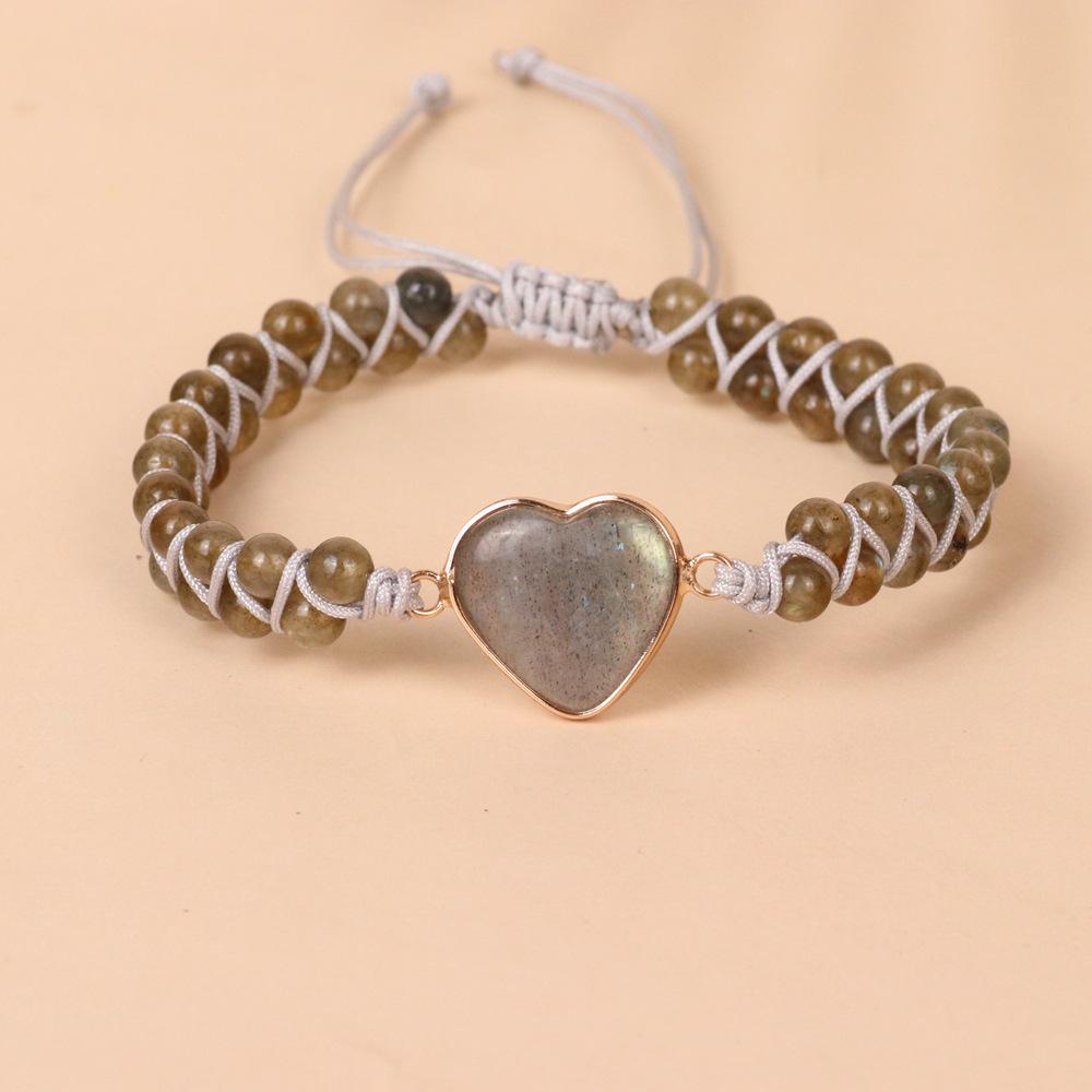 Double-Layer Heart Charm Friendship Bracelet