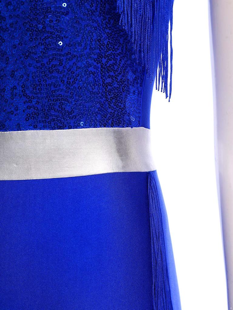 Womens 70s Disco Halter Sequined Top Tassel Fringe Flared Pants Romper Shiny Metallic Jumpsuit
