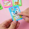 Neuheit 16-Felder Labyrinth-Puzzle-Spielzeug Cartoon-Tier Schiebepuzzle Minispiel Wettbewerbsgeschenk Interessantes Smart-Puzzle Zufälliger Stil