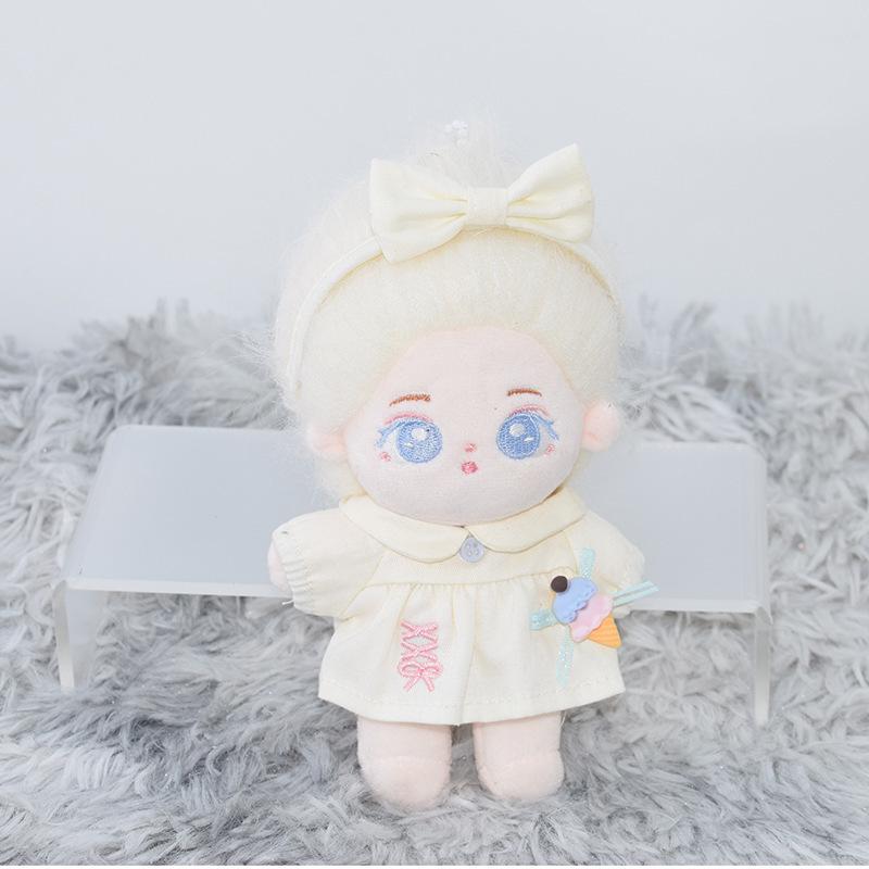 10CM Cotton Doll Starfish and Normal Body Skirt - Universal Cute Dress-Up Clothes for Chubby Dolls