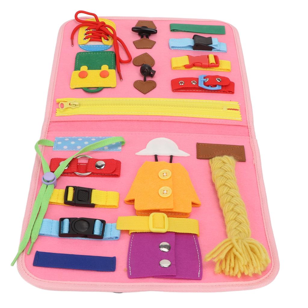 Montessori Sensory Toy Preschool Toddler Activities Educational Basic Skills Board for Kids