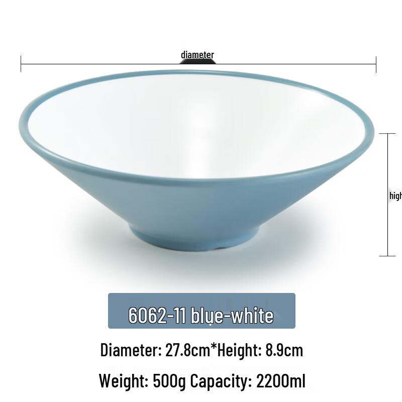 

Commercial A5 Melamine Douli Noodle Bowl