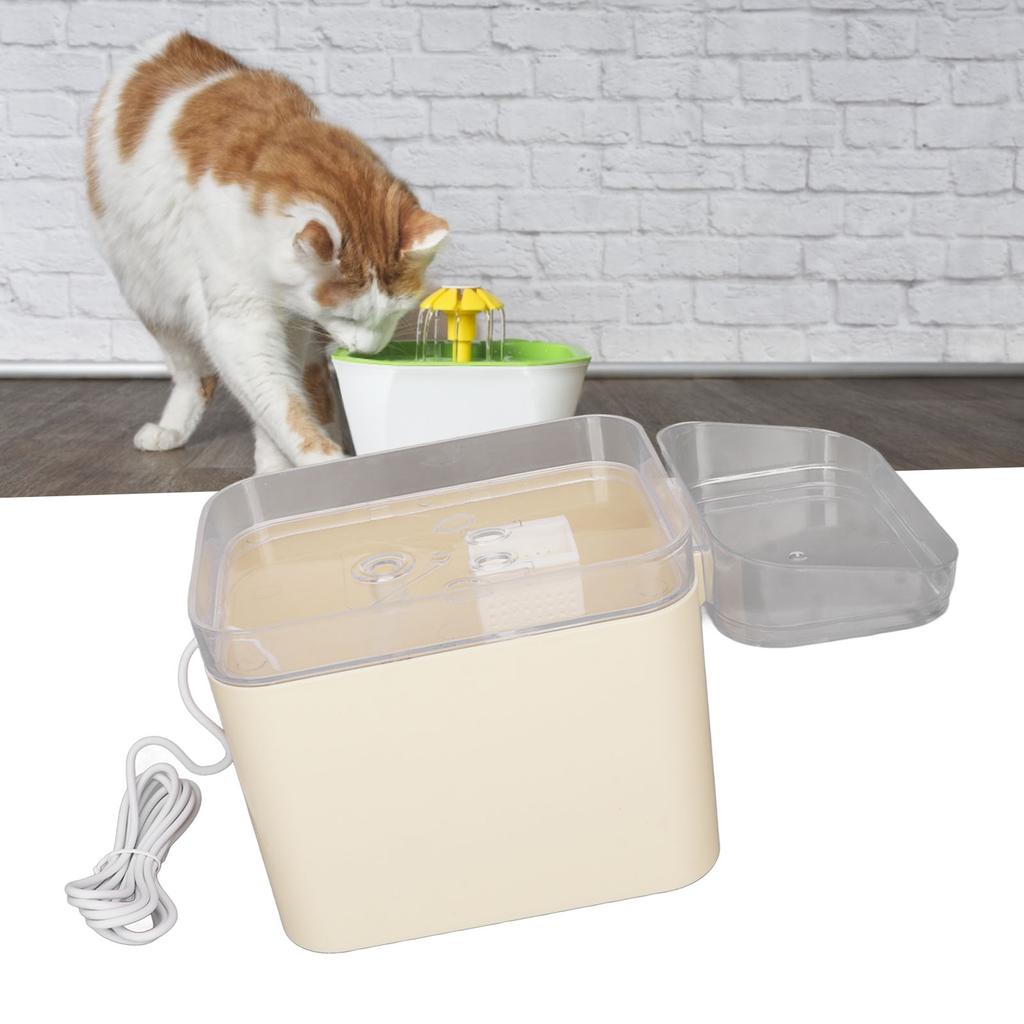 Cat Water Fountain Smart Quiet Automatic Cycle Filtration 2 in 1 Pet Water Dispenser with Bowl for Cats Pets Dogs
