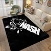 Nash Fishing Logo Large Carpet Rug for Home Living Room Bedroom Sofa Doormat Decor Kids Play Area Rug Carpet Non-slip Floor Mat