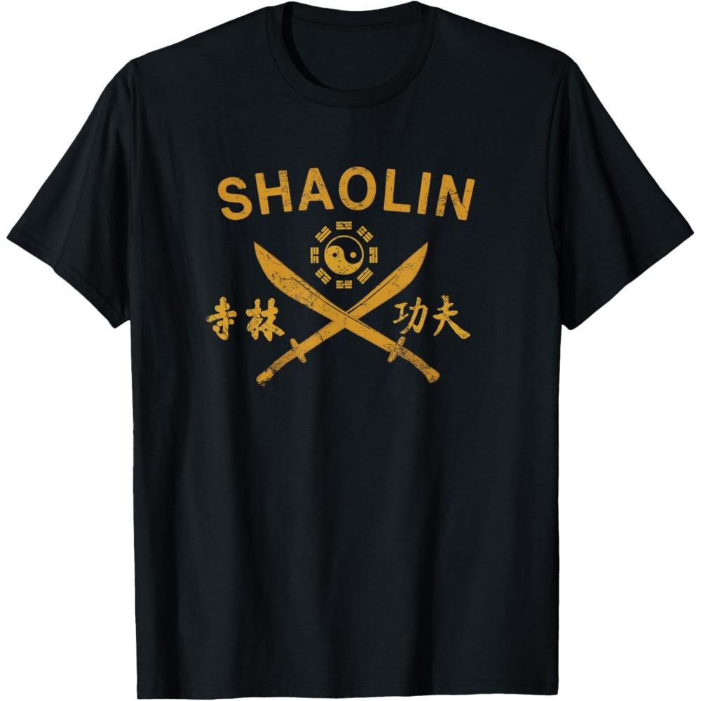 Shaolin Temple Kung Fu Sword Training TShirt Women Unisex Casual Cotton Graphic T Shirts Creative Streetwear Shortsleev Camisetas S