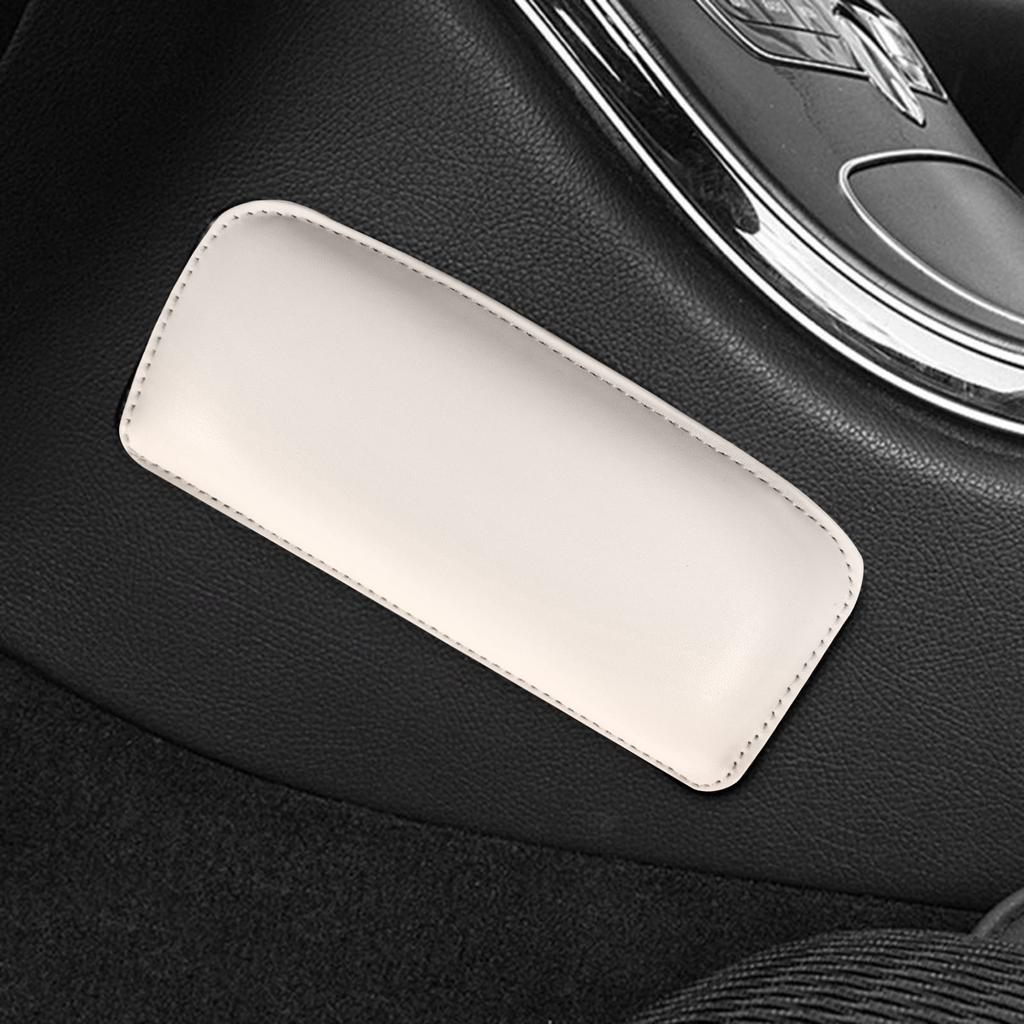 Car Leather Knee Pad Pillow Cushion Leg Pad Thigh Support Soft Comfort Knee Leg Cushion Automotive Interior Accessories
