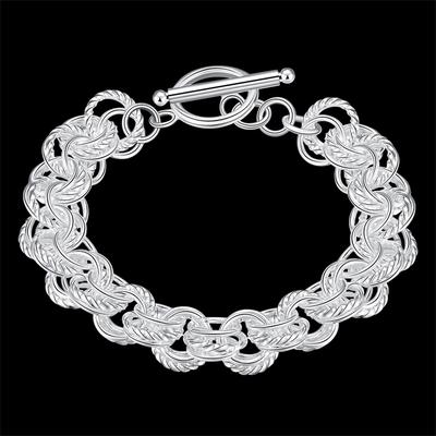 Fashion Jewelry  Sterling  Bracelet Unique Design Bracelet for Women Men Party Wedding Jewelry Gifts
