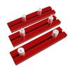 Woodworking Planing Stop Board Baffle 15.8/17.8/19.8mm for Bench Dog Clamps Aluminum Alloy Adjustable Limit Tenon Block