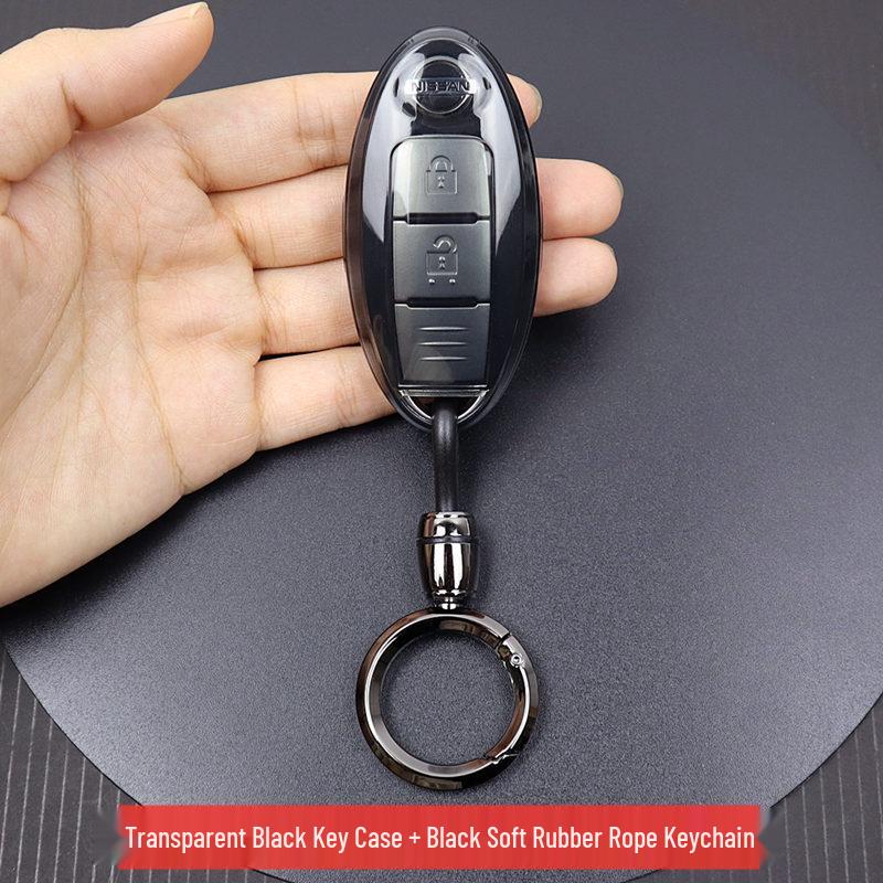 Nissan Schlüsselhülle: Ultradünn, Transparent, Passt für Qashqai, Sylphy, Tiida, X-Trail, Kicks, Terra, Navara, Teana.