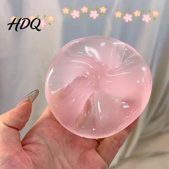 Moldable Stress Ball Shapeable Clear Squeeze Anxiety Relief DIY Tool Slow Rising Stretchy Transparent Sensory Fidget Toy Anti-anxiety Hand Exerciser
