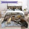 Set Biancheria da Letto Fattoria Pettson e Findus Copripiumino per Bambini con Federa(1 * copripiumino + 2 * federa, senza nucleo)