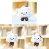 White Cloud Plush Toy With Keyring For Girls Bag Pendant And Gift