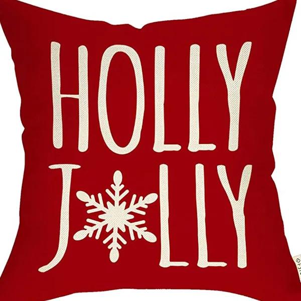 New Christmas Pillow Cover, Deer Snow Festival Decoration, Home Sofa, Living Room Pillow, Cushion Cover