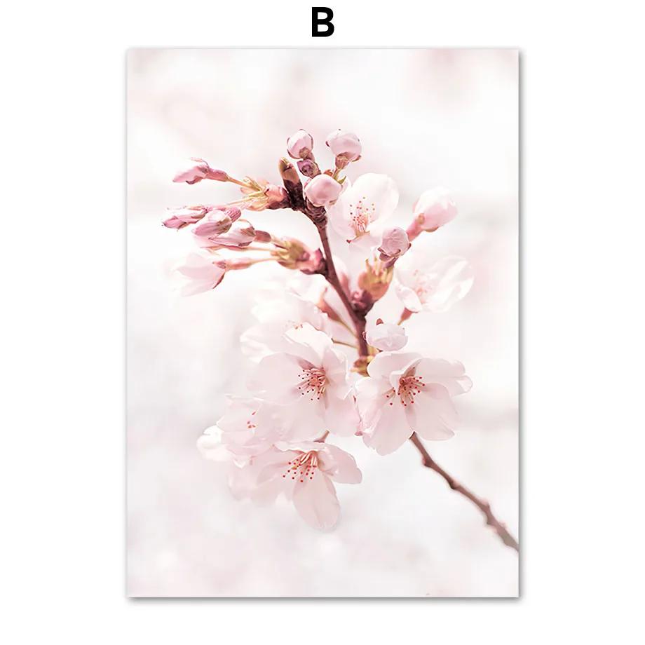 Rosa Garten Rose Tulpe Sakura Fahrrad Riesenrad Wand Leinwand MalereiKunst Nordic Poster Und Druck Bilder Für Wohnzimmer Dekor