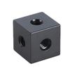 18mm Square Adapter Plate 18mm Square Mounting Plate with 1/4" Interface & 6 Female Screw Holes Suiatble for Photograph